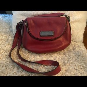 Maroon leather Marc jacobs crossbody bag